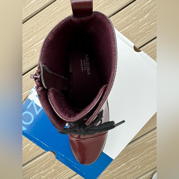 Arizona Jean Company-Women's Maroon Combat Boots Size 10 Brand new in box! 😎 - Picture 5 of 8